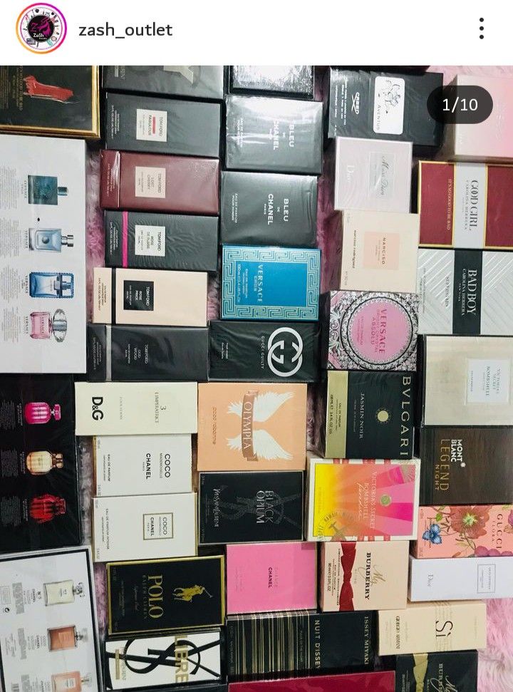 Designer & everyday perfumes on display 4